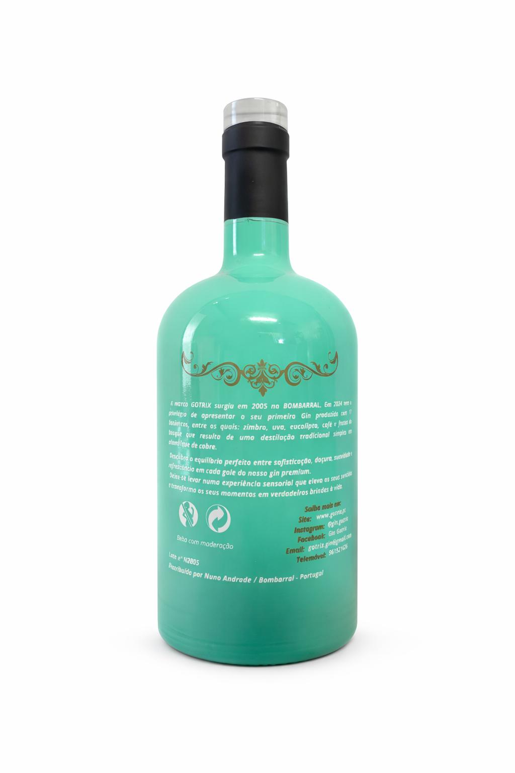 #3 Gin Gotrix - Garrafa Verde Água - 50cl