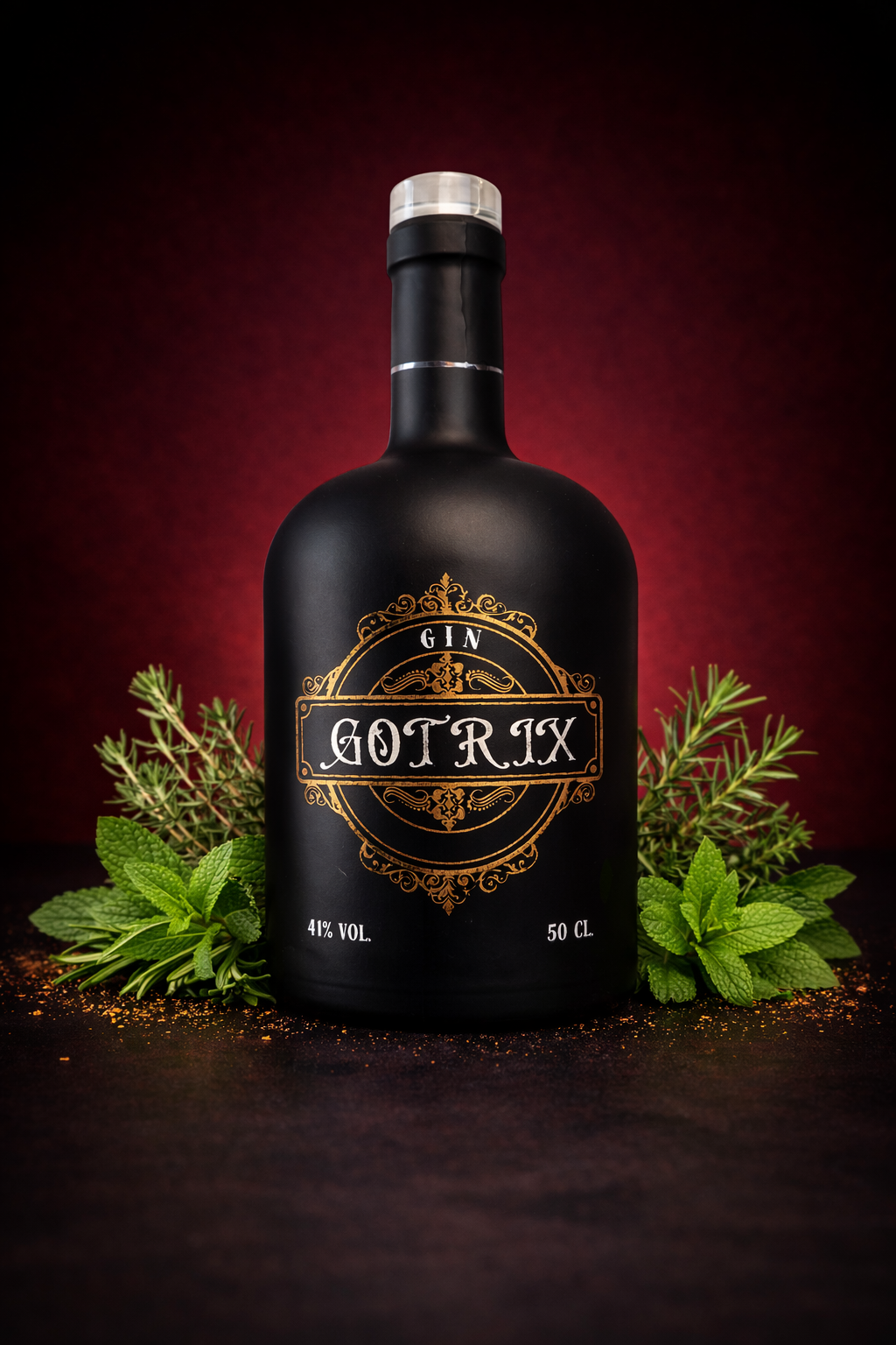 #1 Gin Gotrix - Garrafa Preta - 50cl