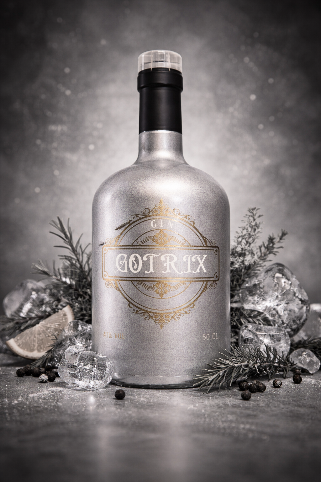 #4 Gin Gotrix - Garrafa Cinzenta - 50cl