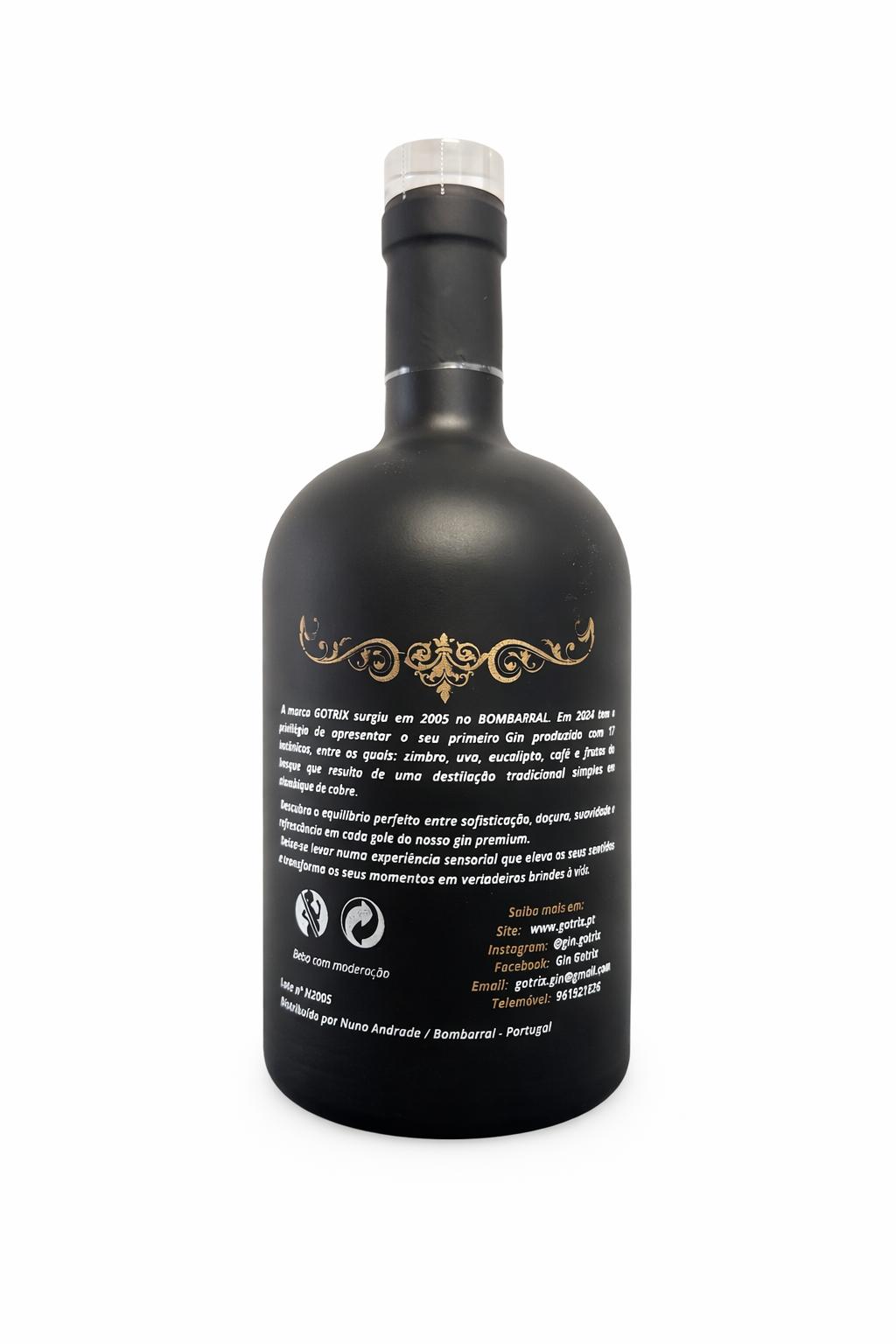 #1 Gin Gotrix - Garrafa Preta - 50cl
