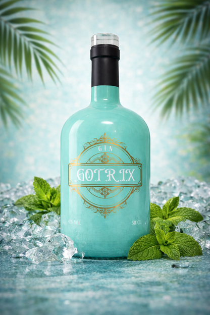 #3 Gin Gotrix - Garrafa Verde Água - 50cl
