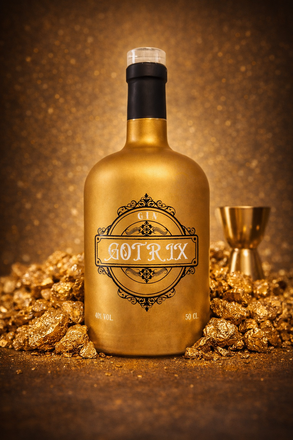 #2 Gin Gotrix - Garrafa Dourado - 50cl