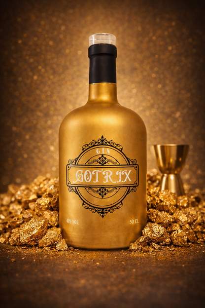#2 Gin Gotrix - Garrafa Dourado - 50cl